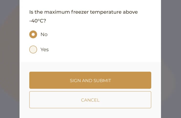 Sign and submit the log