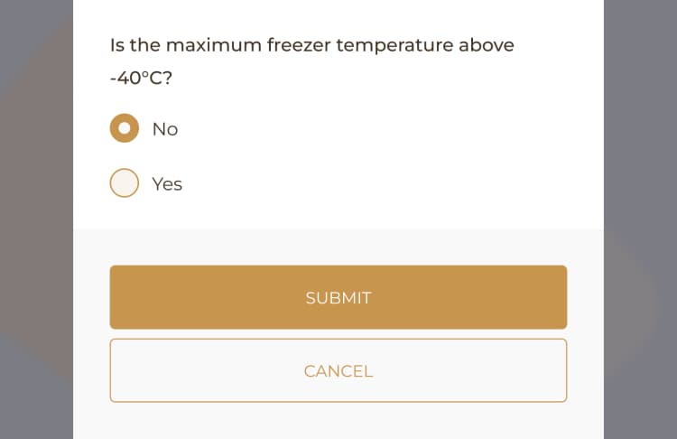 Complete and save the log in the system