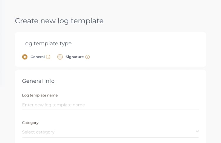 Customize and activate necessary logs