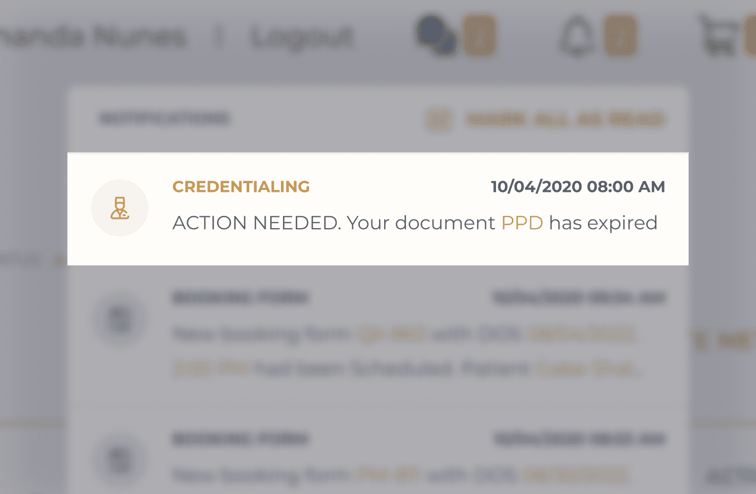 Get notified automatically when your credentials expire and when it’s re-credentialing time.