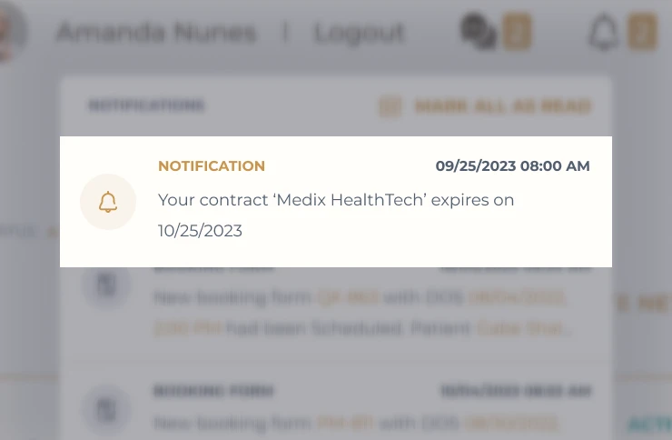 Include expiration dates with notifications and never miss a contract renewal again