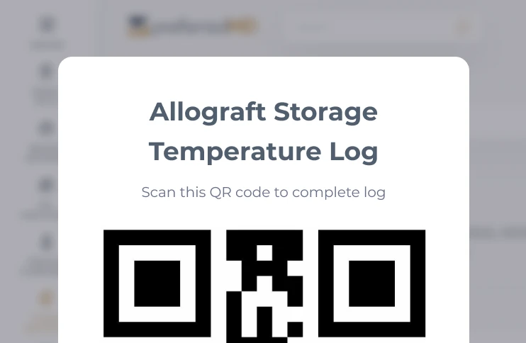 Generate QR codes for each log and place them in areas easily accessible